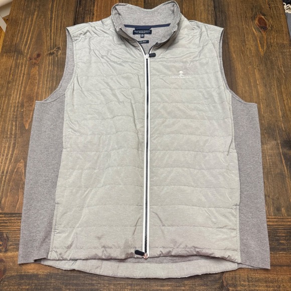 Fairway & Greene Other - Fairway & Greene, Golf Vest McAllan blend XXL, cashmere cotton Mens Gray Quilted